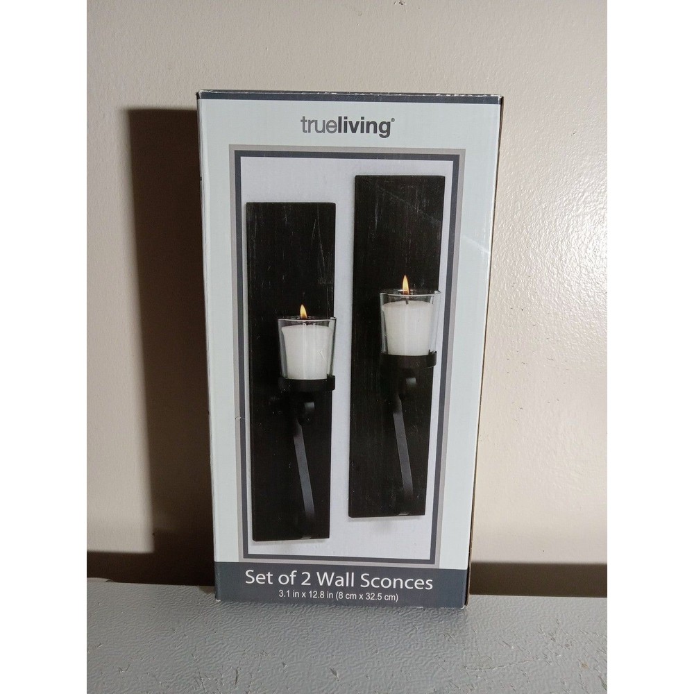 Set of 2 true living wall sconces